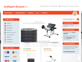 kraftsport-discount.de website preview