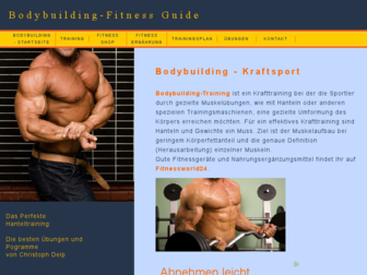 bodybuilding-fitnessguide.de website preview