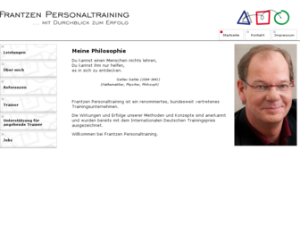 frantzen-personaltraining.de website preview