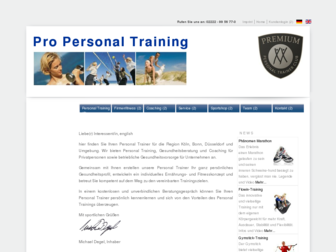 pro-personal-training.de website preview