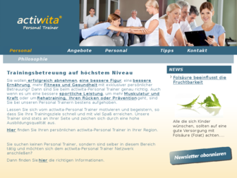 actiwita-personal-trainer.de website preview