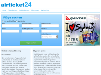 airticket24.de website preview