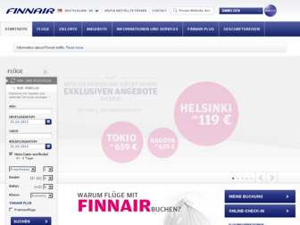 finnair.com website preview