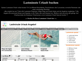 lastminute-urlaub.ws website preview