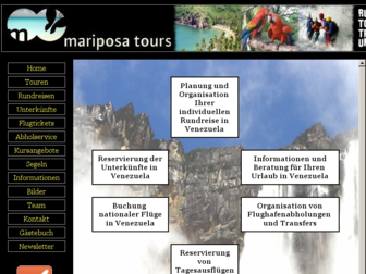 mariposa-tours.de website preview