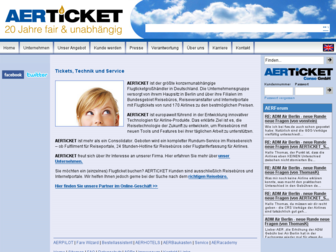 aerticket.de website preview