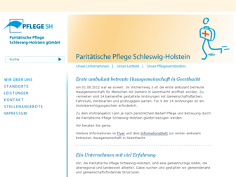 pflege-sh.com website preview