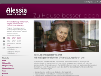 alessia-pflege.de website preview