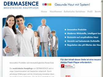 dermasence.de website preview