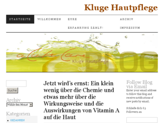 kosmetikblog.klugehautpflege.com website preview