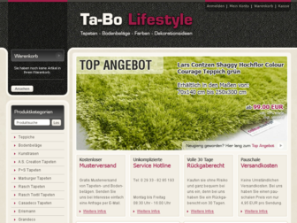 ta-bo-lifestyle.de website preview