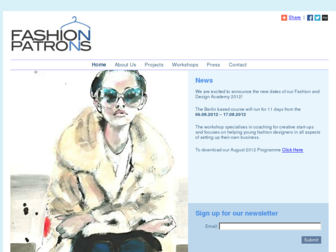 fashionpatrons.com website preview