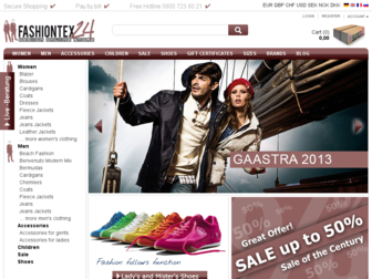 fashiontex24.de website preview