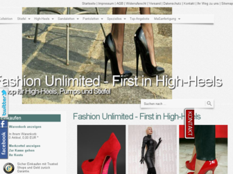 high-heels-unlimited.de website preview