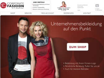 corporate-fashion-shop.de website preview