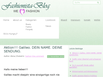 fashionista-blog.de website preview