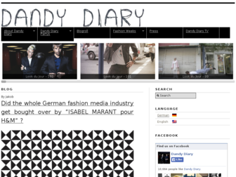 dandydiary.de website preview