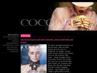 cocoon-magazin.eu website preview