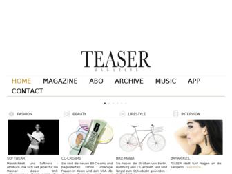 teaser-mag.com website preview