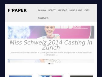 fashionpaper.ch website preview