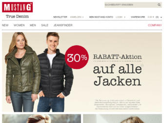 mustang-jeans.com website preview