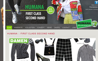 humana-second-hand.de website preview