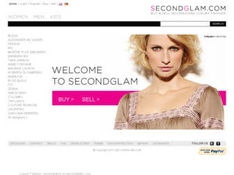 secondglam.com website preview