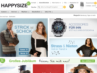 happy-size.de website preview