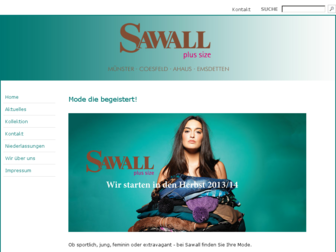 sawall-mode.de website preview