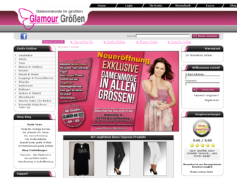 glamour-big-size.de website preview