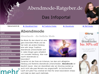abendmode-ratgeber.de website preview