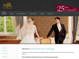 le-mariage.de website preview