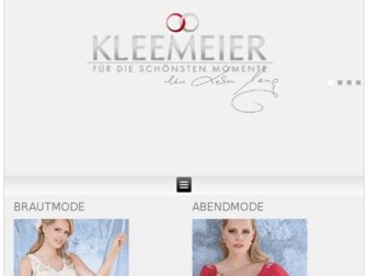 brautkleider-kleemeier.com website preview