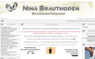 nina-brautmoden.de website preview