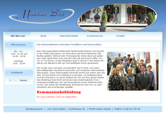 modehaus-boot.de website preview
