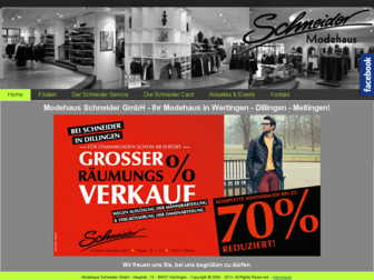 schneider-modehaus.de website preview