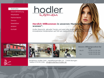 modehaus-hodler.de website preview
