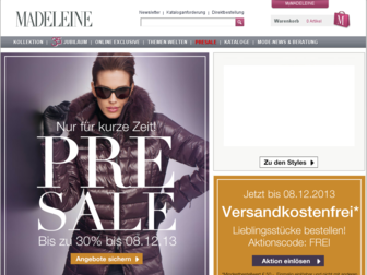 madeleine.de website preview