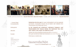 tausendschoen-secondhand.de website preview