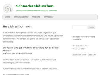 schneckenhaeuschen.de website preview