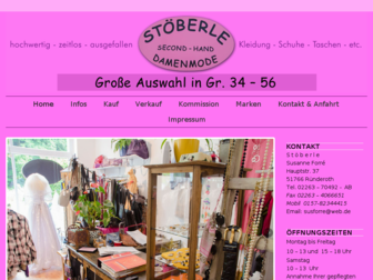 second-hand-mode-stoeberle.de website preview