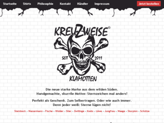 kreuzweise-klamotten.de website preview