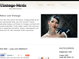 vintage-mode.de website preview