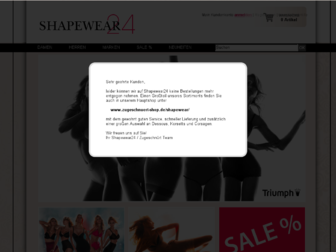 shapewear24.de website preview
