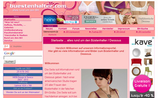 buestenhalter.com website preview
