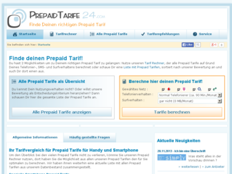 prepaidtarife24.com website preview