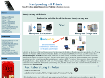 handyvertrag-praemie.de website preview