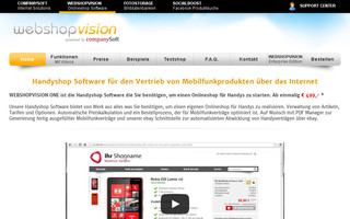 webshopvision.de website preview