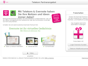 evernote.telekom-dienste.de website preview