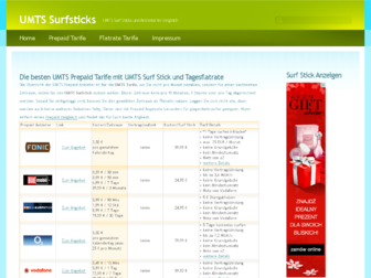 umts-surfstick.eu website preview